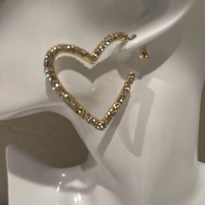 BaubleBar Heart Clear Crystals